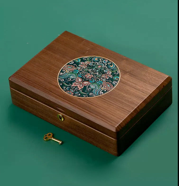 Butterfly-loving Wooden Women Jewelry Box Unique Elegant Organizer