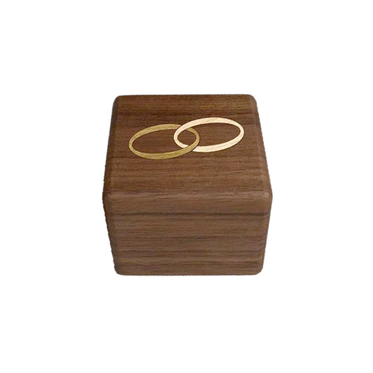 Wooden Engagement Ring Box Handcrafted Marquetry Box